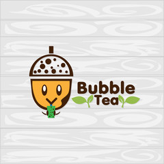 Poster - bubble tea logo icon graphic template