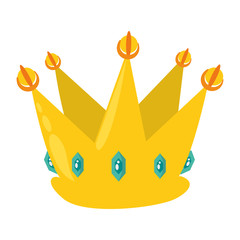 Sticker - crown king luxury insignia cartoon