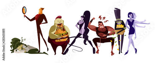 Fotografía seven deadly sins cartoon characters