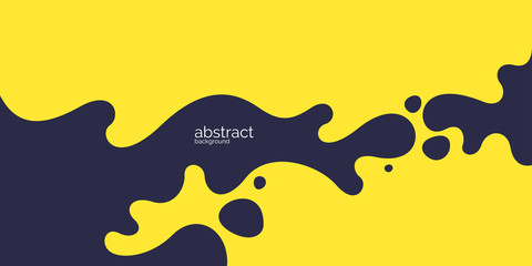 Wall Mural - bright poster with dynamic waves. vector illustration in minimal style