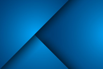 Wall Mural - abstract blue background, triangle overlay