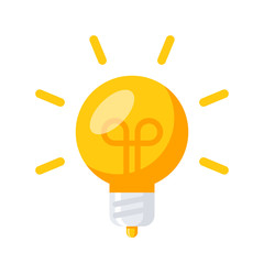 Wall Mural - innovative idea modern stylish icon with light bulb