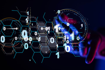 Software, web development, programming concept. Abstract Programming