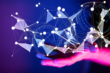 Software, web development, programming concept. Abstract Programming