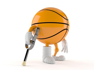 Wall Mural - Basketball character with broken leg