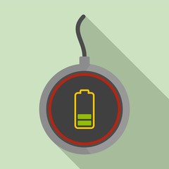 Sticker - Energy wireless charger icon. Flat illustration of energy wireless charger vector icon for web design