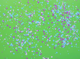 Festive background. Colorful glitter circles on background.