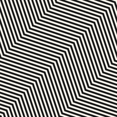 Chevron seamless pattern. Vector texture with thin diagonal zigzag lines, stripes. Black and white abstract geometric background. Simple modern monochrome minimalist ornament. Repeatable design