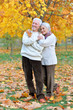 © aletia2011 - Portrait of happy senior woman and man in park