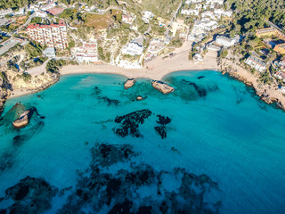 Wall Mural - Cala Tarida Beach, Ibiza. Spain.