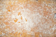 © Ivan - Texture of old wooden board. Dirty and scratched plywood. Table with white traces of flour and dough. The surface on which bread is made.
