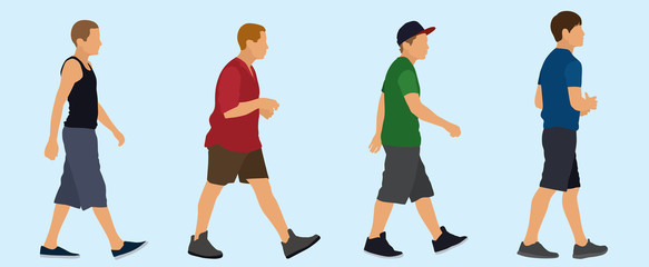 Canvas Print - Teen Boys Walking