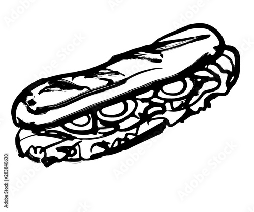 最高の無料イラスト 50 素晴らしい白黒 フランス パン イラスト