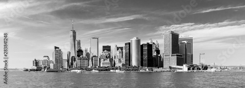 Fotomural  Panoramic view of Lower Manhattan, New York City, USA