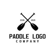 Paddle retro logo design inspiration