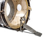 Large bass drum with racket and foot pedal