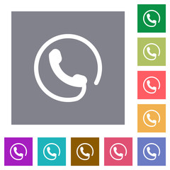 Sticker - Hotline square flat icons