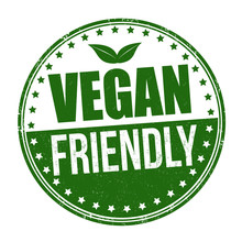 Vegan Friendly Sign Or Stamp