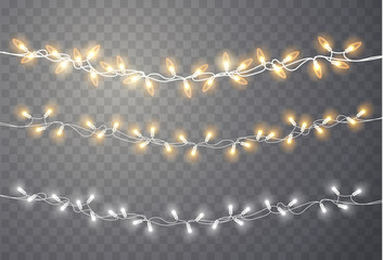 Poster - Christmas lights. Xmas string