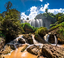 Elephant Falls At Da Lat In Vietnam