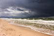 Morze bałtyckie i zbliżająca się burza