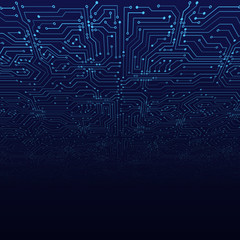 High-tech technology abstract background. Abstract 3D circuit board. Futuristic vector illustration.