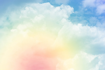 Wall Mural - cloud background with a pastel colour