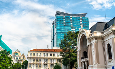 Wall Mural - Saigon Municipal Opera House in Vietnam