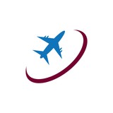 Fototapeta  - Airplane logo templat vector icon design