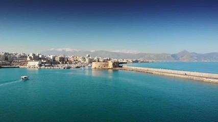 Wall Mural - Old port with Koules fortress