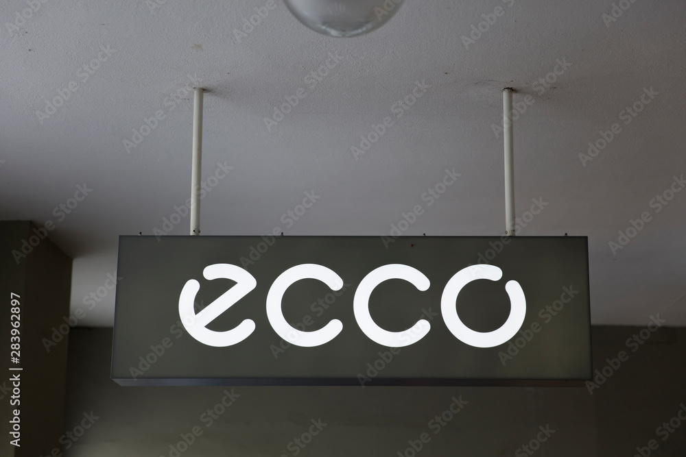 Detail of ECCO store in Bern, Switzerland. ECCO is a Danish shoe manufacturer and retailer.