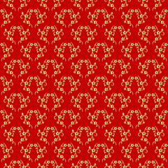 Poster - Modern background for decorative design. Trendy art background. Tile seamless asian pattern. Japanese pattern. Seamless vector texture. Line template. Asian geometric. Simple graphic ornament.