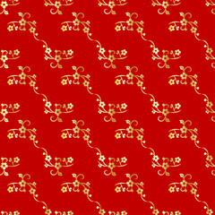 Poster - Modern background for decorative design. Trendy art background. Tile seamless asian pattern. Japanese pattern. Seamless vector texture. Line template. Asian geometric. Simple graphic ornament.