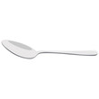 Vector realistic 3d kitchen tool stainless spoon silver glossy