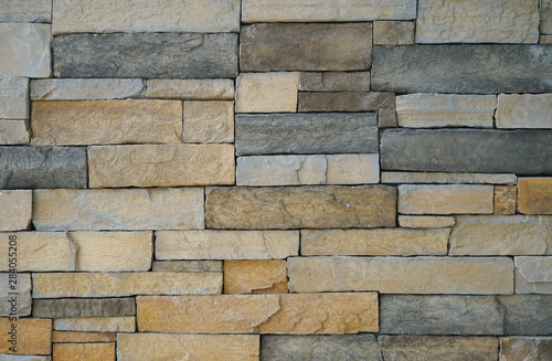 Photo close up on stone wall background