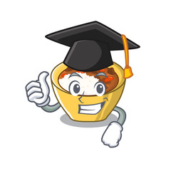 Sticker - Graduation rice curry isolated with the cartoon