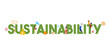 Banner sustainability concept. Society, environment and economy vector illustration. Sustainable development strategy.
