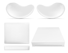 White Paper Packaging For Cosmetic And Eye Gel Patches