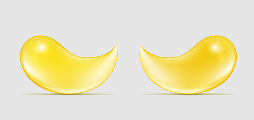 Vector gold eye gel patches