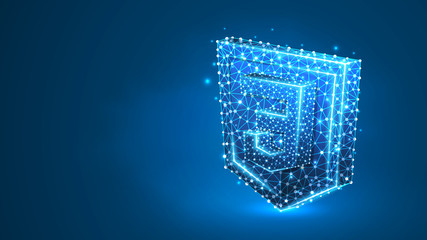 Wall Mural - cascading style sheets coding language css sign. device, programming, developing concept. abstract, 
