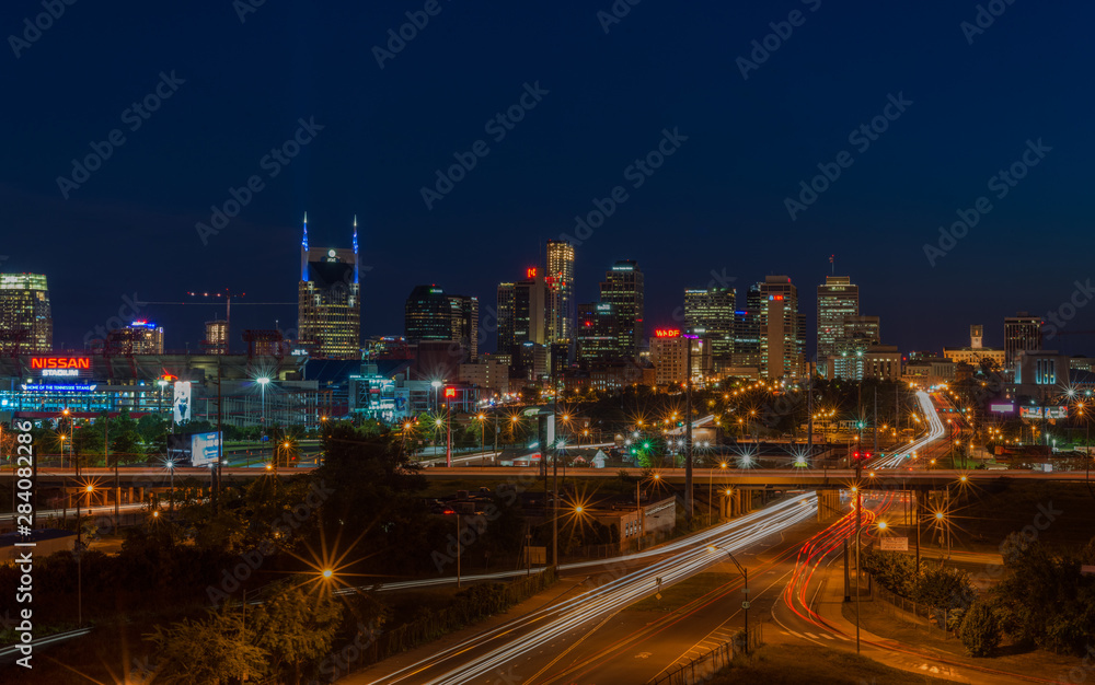 East Nashville skyline - obrazy, fototapety, plakaty 