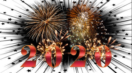 Wall Mural - fireworks background for anniversary, new year and festivals