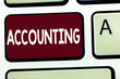 © Artur - Writing note showing Accounting. Business photo showcasing Process Work of keeping and analyzing financial accounts.