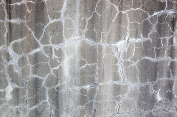 Wall Mural - weathered gray wall with cracks