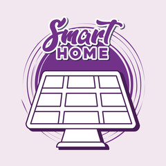 Sticker - Smart home design vector ilustration