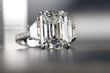© Glass Hat - Emerald Cut Diamond Ring