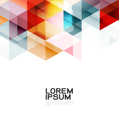Wall Mural - abstract colorful geometric modern template for business or technology presentation, vector illustra