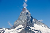 Fototapeta Miasta - Matterhorn wandern mit walliser Schwarzhalsziegen