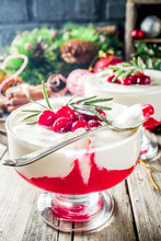Cranberry Panna Cotta Or Cheesecake