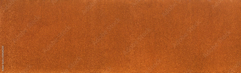 Hintergrund Cortenstahl Rosttextur als Banner homogene Rostoberfläche - Background rust texture as a panorama homogeneous rust surface cortensteel - obrazy, fototapety, plakaty 